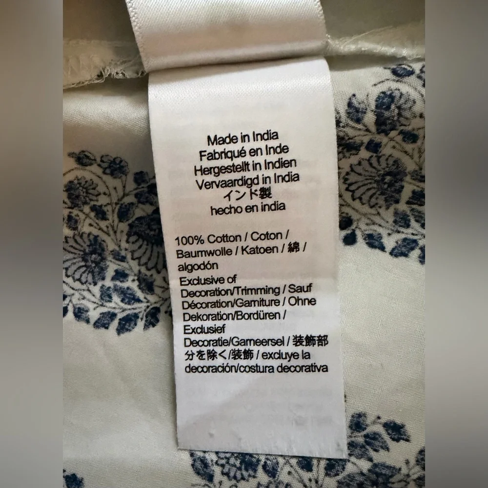 J. Crew Friday Dress in Gathered Floral Block Print  Maxi Dress - Navy Wht  - L